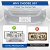 Clear License Plate Cover & Frames, 2PCS License Plate Protector
