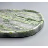Green Marble Vanity Tray 9.8", Natural Stone Organizer for Bathroom