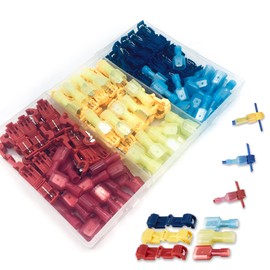Conectores de cable de empalme rápido en T para cableado, desconexión de conexión eléctrica, kit surtido de 22, 20, 18, 16, 14, calibre 120