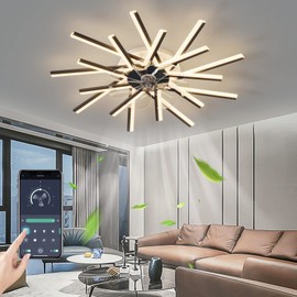 TREATLIFE HOME Elegant 36-Inch Ceiling Fan with Dimmable LED Lights, Remote & App Control for Ultimate Comfort