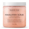 Majestic Pure Himalayan Salt Body Scrub with Lychee Oil, Exfoliating