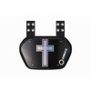 O Shield Golden Cross Chrome Football Back Plate, Lower Back