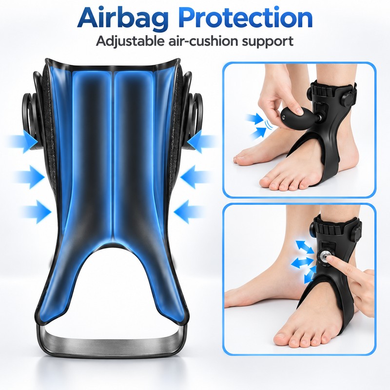 Airbag AFO Foot Drop Brace – Adjustable Ankle Support with