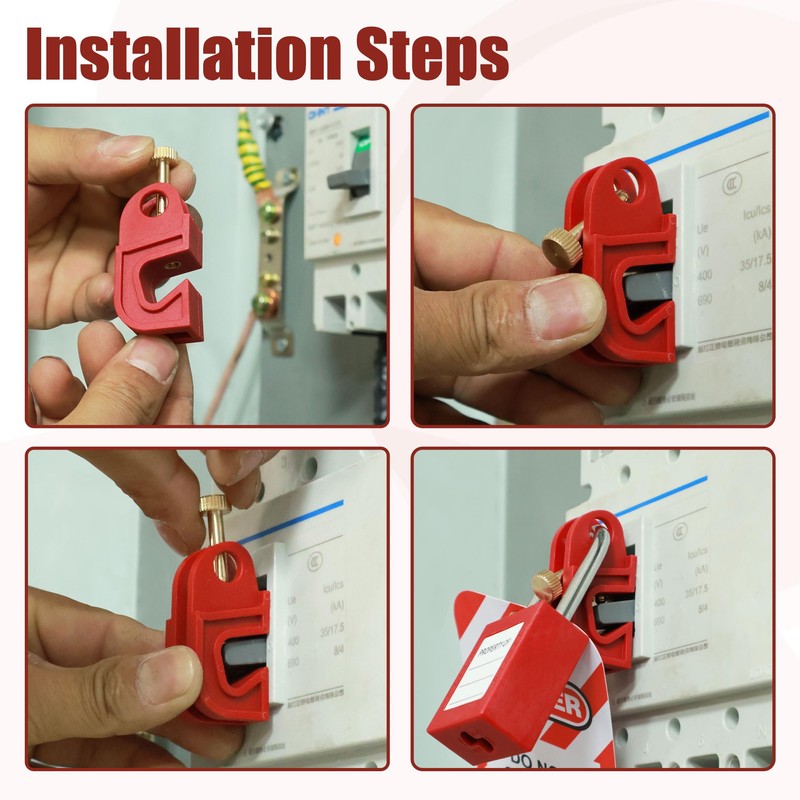 JA&MIU Universal Circuit Breaker Lockout Device Kit - Lockout Tagout