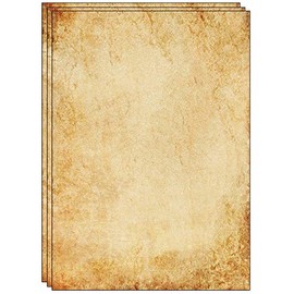 25 Sheets Old Fashioned Letter Paper / Vintage Design Paper DIN A4 Ideal for Vintage Invitations and Letters