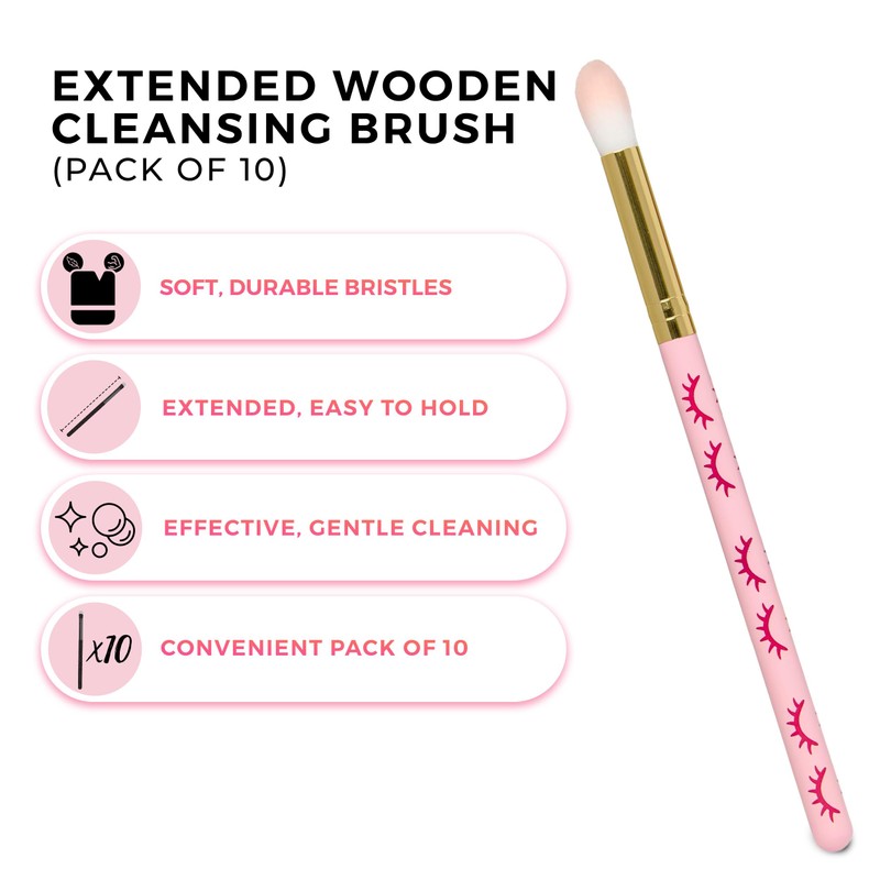 LLBA Lash Shampoo Brushes Set, Eyelash Cleansing Brush For Cleansing