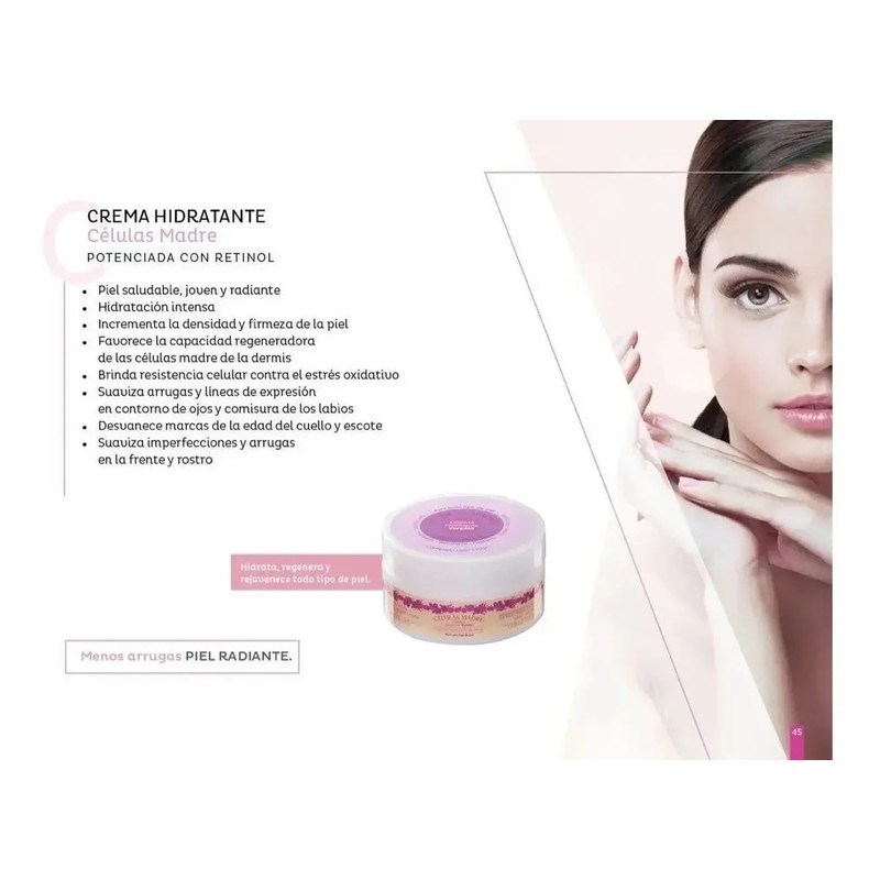 Celulas Madre Crema Hidratante 110grs. Y Suero 60ml. Set 2