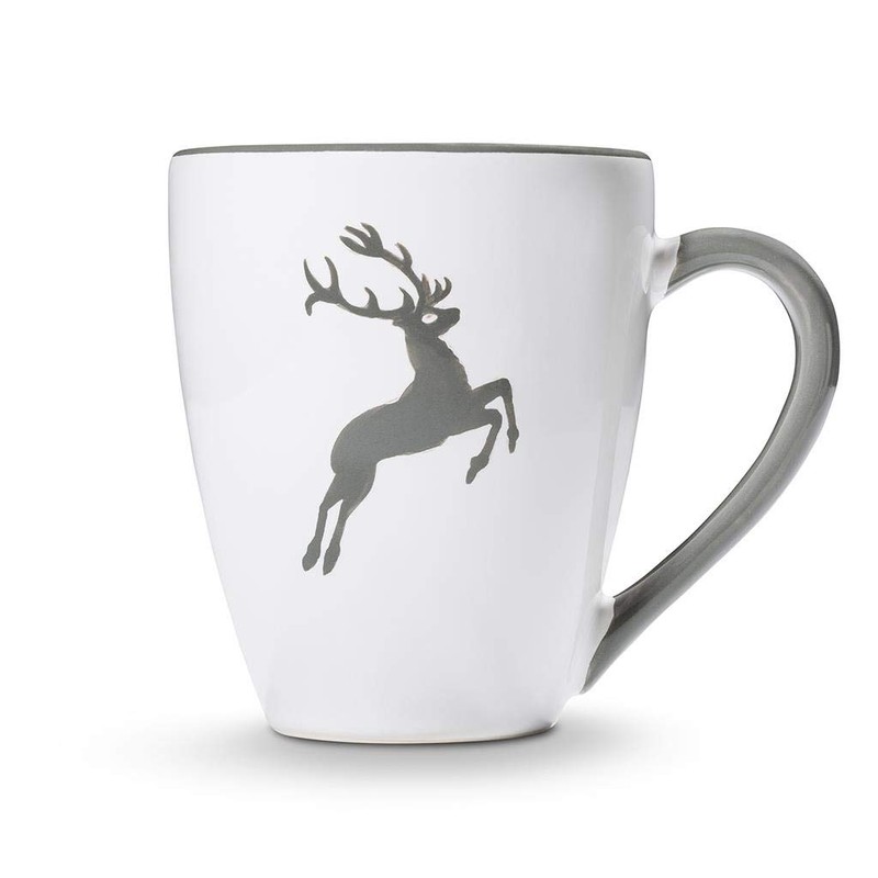 GMUNDNER KERAMIK Breakfast Cup Max Capacity: 0.3 Litres Grey Deer