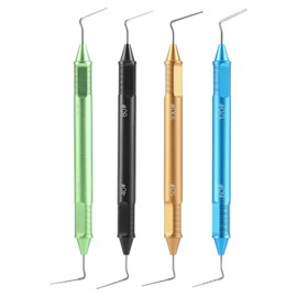 JMU Dental Gutta Percha Pluggers 4Pcs/Set, NiTi Tip & Stainless Steel Tip Double Ended Filling Instruments