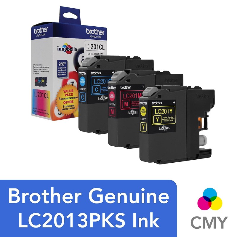 Brother LC2013PKS C/M/Y - (Pack of 3) Ink, Multi, LC2013PKS