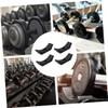 CAXUSD 4Pcs Dumbbell Saddles Durable Plastic Dumbbell Cradles for Replacement