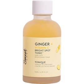 Sweet Chef Ginger + Vitamin C Spot Tonic - Ginger + Turmeric Facial Toner, Hydrates and Visibly Smooths Skin - Vitamin C Helps to Fade the Appearance of Dark Spots (130ml / 4.39 fl oz)