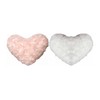VX Plush Heart Shaped Mini Cushion 2pcs 20cm Decorative Pillow,