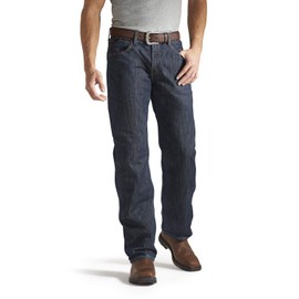 ARIAT FR M3 Loose Basic Stackable Straight Leg Jeans - Men’s Traditional Fit Denim