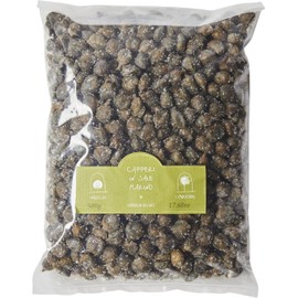 Capers in Sea Salt - La Nicchia - Pantelleria Island, Sicily - 500g