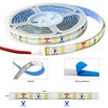 Tesfish 12V LED Strip, 2M SMD 5630 Warm White 3000K