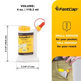 FastCap 98211 BabeBot 4-Ounce Wide Mouth Glue Bottle