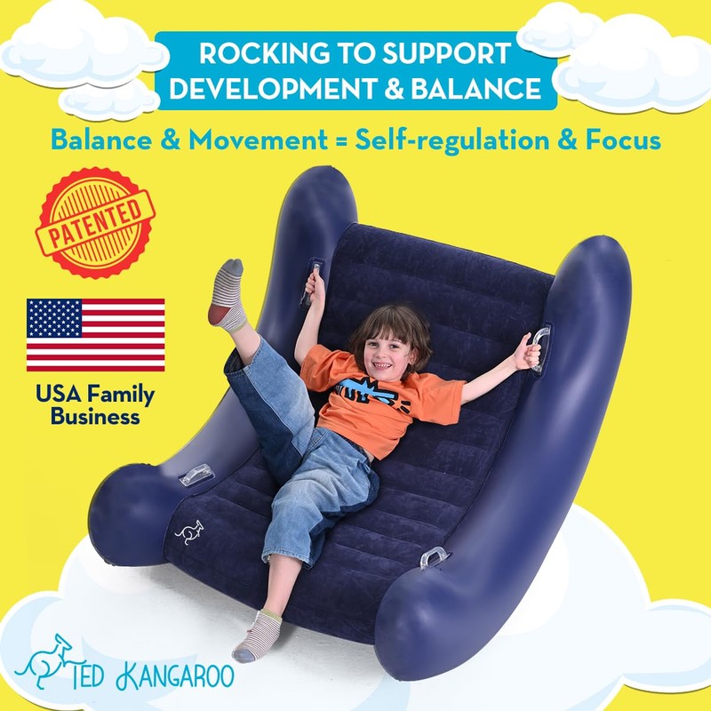 TED KANGAROO Sensory Chair for Kids, AIR Cloud Rocker Single