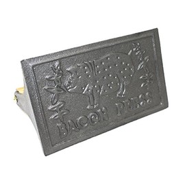 Cast Iron Bacon Press with Wooden Handle