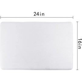 Felpudo rectangular de bienvenida, diseño de llave griega, diseño geométrico, tapete de entrada, suave, antideslizante, lavable, para el hogar, baño, cocina, 16 x 24 pulgadas