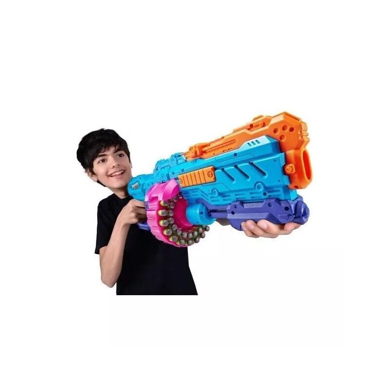 ADVENTURE FORCE SUPER DRUM DART BLASTER *DISTRESSED PKG