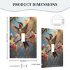 HLCoChT Decorative Art Light Switch Covers Hummingbird & Blossom Switch