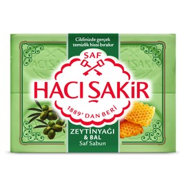 Haci Sakir Olive Oil and Honey Soap Pack of 4 x 150 g (600 g)