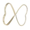 100pcs Paper Clips Gold Triangle Heart Shape Double Layer Three