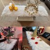 Topspitgo Faux Fur Modern Table Runner - 30 x 120