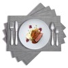 HPMAISON 9 Pcs Grey Placemats Set - 4 Placemats, 4