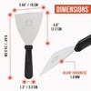 Chef Pomodoro Pizza Dough Scraper – 4-Inch (10 cm) Stainless