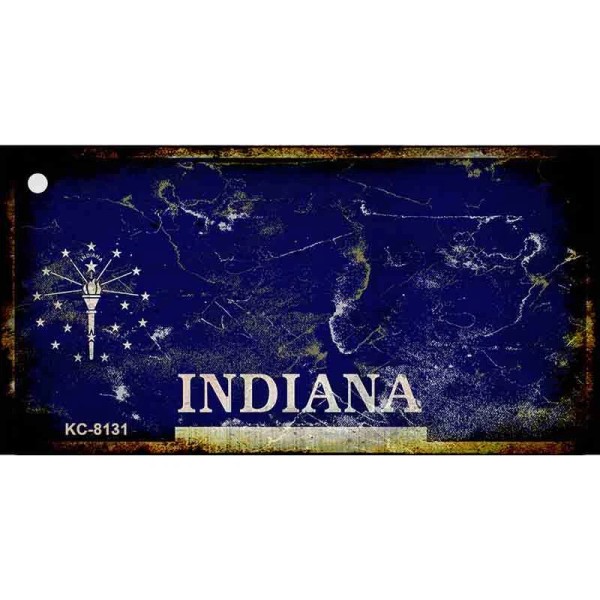 SB Indiana Rusty Blank Key Chain KC-8131