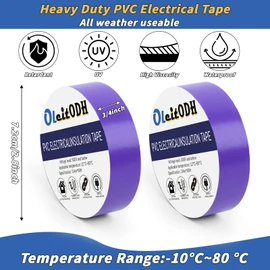 Oleitodh 100 Rolls Colored Electrical Tape Bulk 3/4 Inch x 66ft, Waterproof Vinyl Electric Tape High Temp Insulation Tape for Electrical Protection Home Outdoor Electric Insulating Wire Wrapping