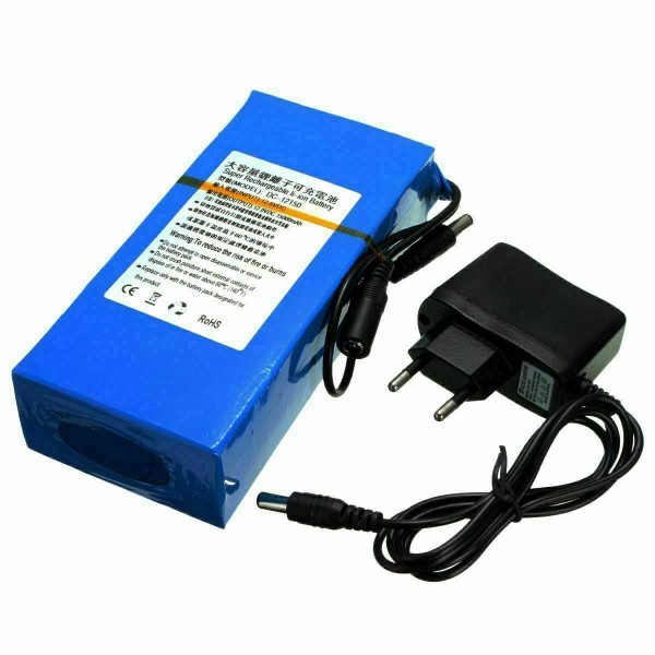 Unbranded DC-12150 12V DC Rechargeable Portable Battery Pack w/ Charger