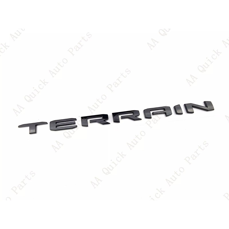 GMC 5PC Gloss Black Door Rear Tailgate Terrain SLT Letter