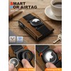 BULLIANT Men Airtag Wallet,Slim Front Pocket Wallet Money Clip for