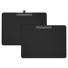 Juvealoe Horizontal Clipboard with Pen Holder, Black 8.5 x 11