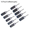 sourcing map 10pcs Abrasive Sandpaper Rolls Kit 180-2000 Grit 3mm