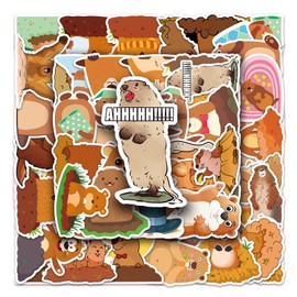 Bric Dodo Groundhog Stickers Car Laptop Phone Guitar Skateboard Motorcycle Bicycle Groundhog Stickers Set Vinyl Waterproof Aesthetic Stickers for Teenagers Children Adults Pack of 50