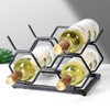 Drincarier Countertop Wine Rack - 5 Bottle Freestanding Modern Gold