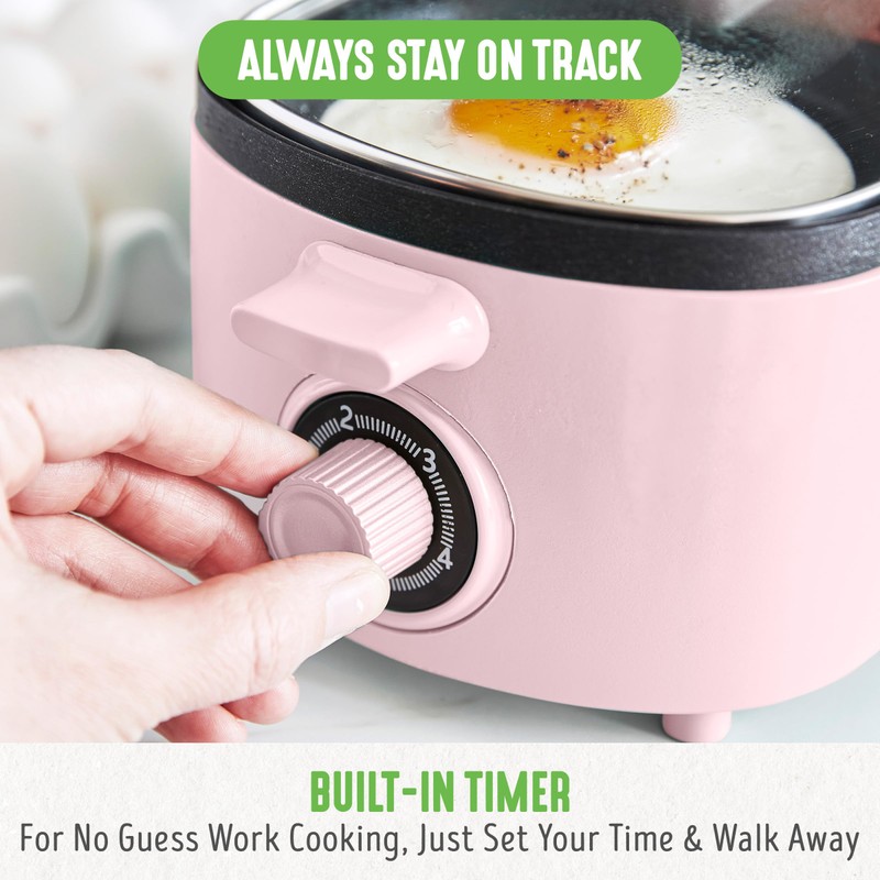 GreenLife 3-in-1 Breakfast Maker Station, Healthy Ceramic Nonstick Dual Griddles