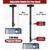 Ceiling Projector Mount Bracket, 360° Rotation & 90° Tilt Adjustable,