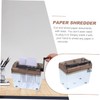 Operitacx Paper Shredder A4 Paper Strip Cutter Mini Hand Shredder