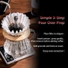 Coffee Filter Press Tool for V60 Cone Dripper Gray