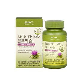GNC Milk Thistle 600mg 30-Day Supply (60 Tablets) x 3 Bottles / GNC 밀크씨슬 600mg 30일분(60정) x 3병