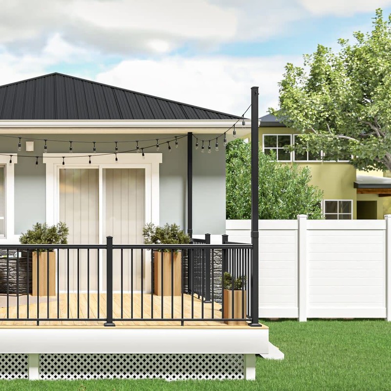 VersaRail 2.5-in Post Extension, Matte Black