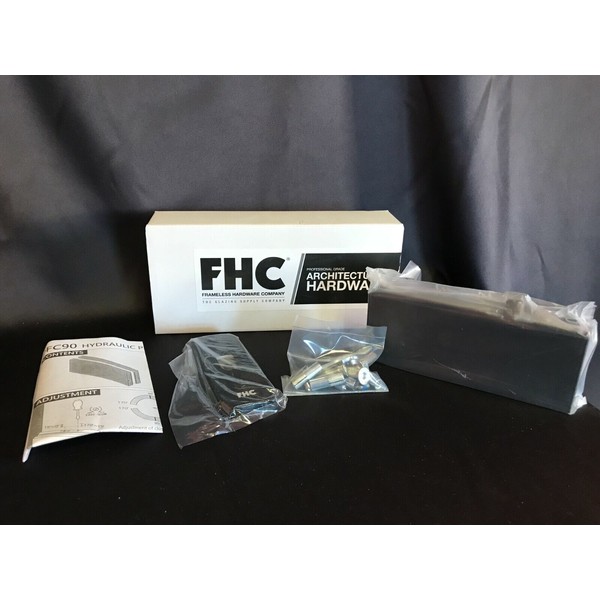 Frameless Hardware Company FHC HPF90HOMB Hyrdraulic Patch Fitting 2-9/16" Setback