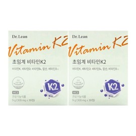 Dr.Lin Supercritical Vitamin K2 300mg x 30 tablets x 2 boxes An / 닥터린 초임계 비타민K2 300mg x 30정 x 2박스 An
