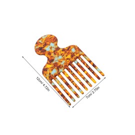 Healeved 2pcs Fine Tooth Afro Comb Hair Pick for Detailed Styling and Sectioning Lightweight Static Hairdressing Tool for Salon and Home Use