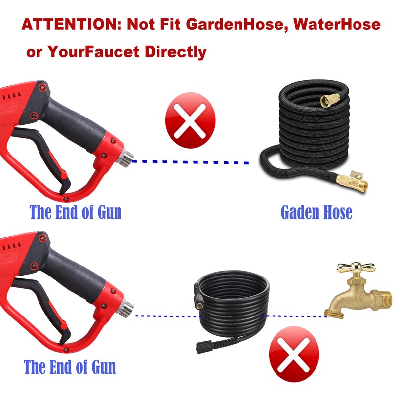Tool Daily Pressure Washer Gun with Replacement Wand, 17 Inch